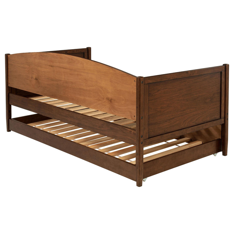 Bozeman Wood Twin Daybed With Trundle Medium Walnut - 300686