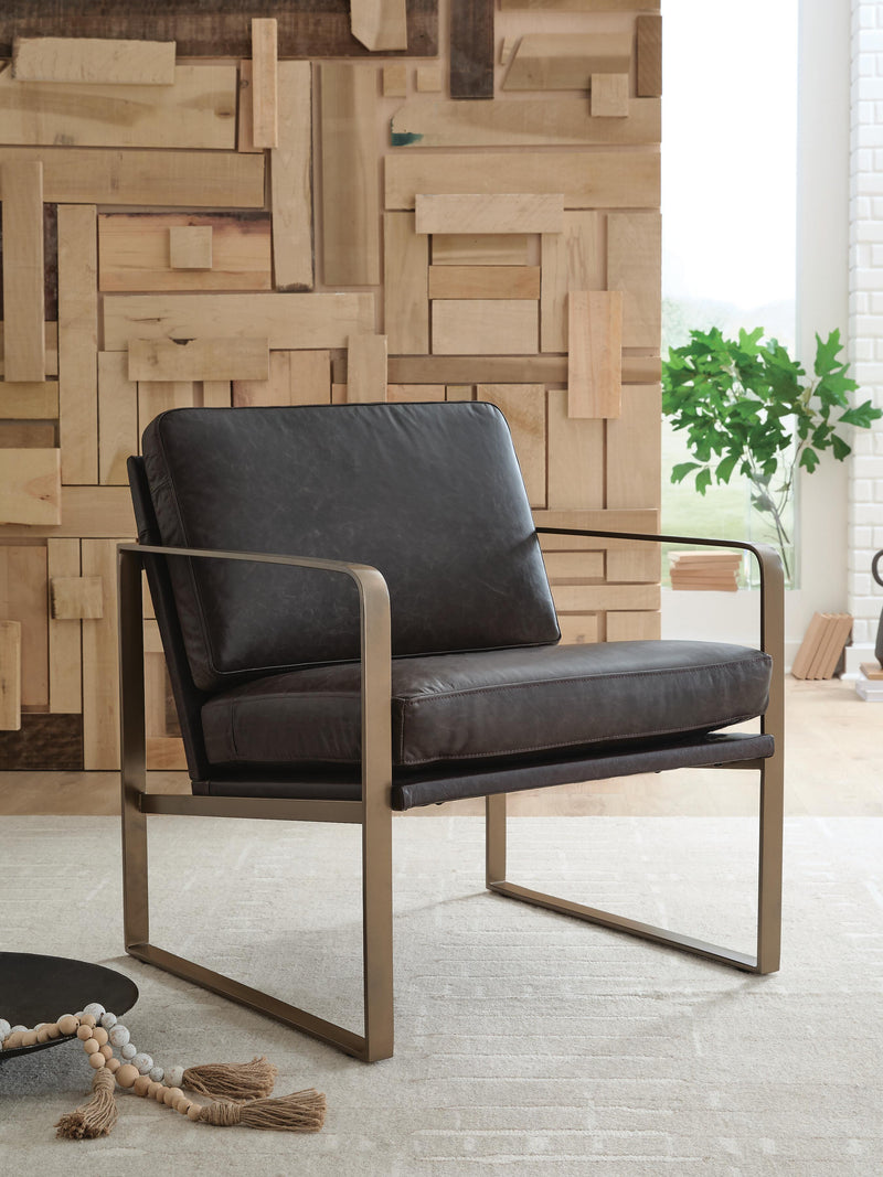 Bradett Dark Brown/Gold Finish Accent Chair - A3000763