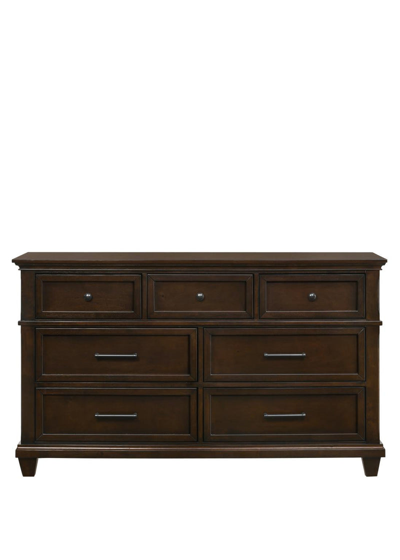Bradford - 7 Drawers Brown Dresser - B326-D