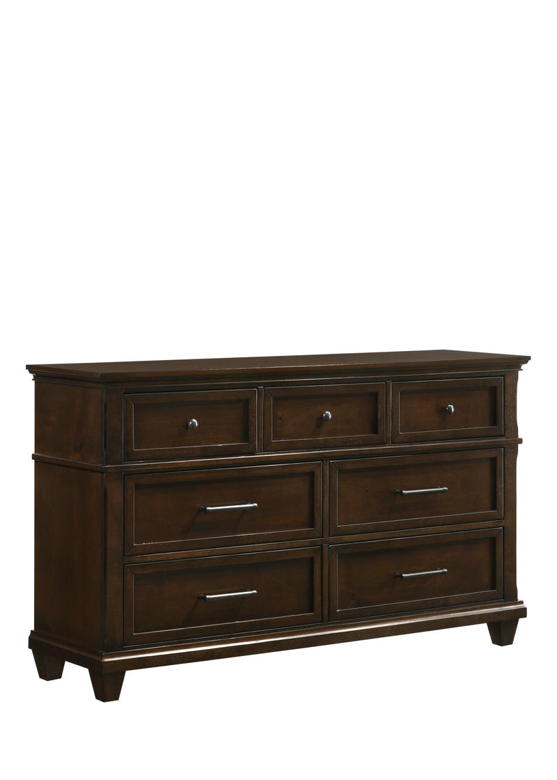 Bradford - 7 Drawers Brown Dresser - B326-D