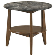 Bradley 3-Piece Round SmartTop Coffee Table Set Smokey Grey and Brown - 706458-S3