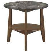 Bradley 3-Piece Round SmartTop Coffee Table Set Smokey Grey and Brown - 706458-S3