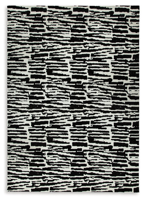 Bramshaw Black/Ivory Extra Large Rug - R406760