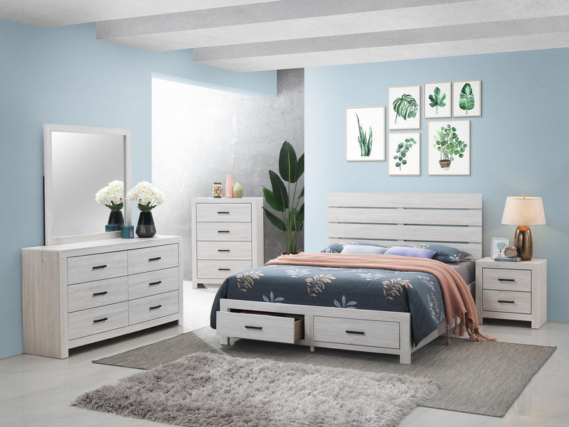 Brantford 2-drawer Nightstand Coastal White - 207052