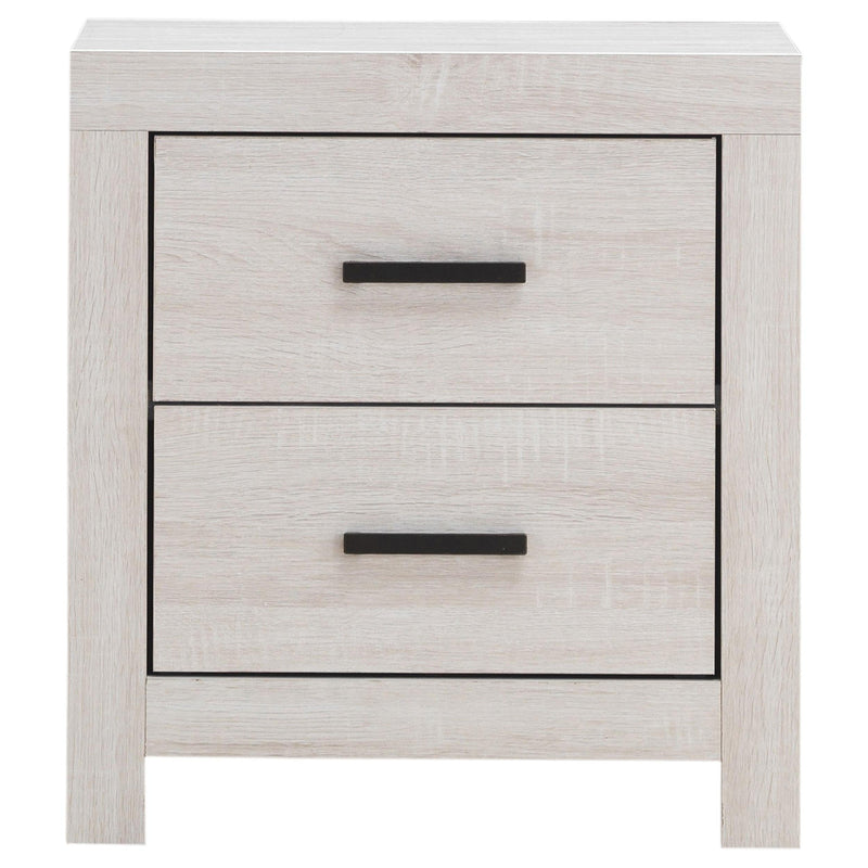 Brantford 2-drawer Nightstand Coastal White - 207052