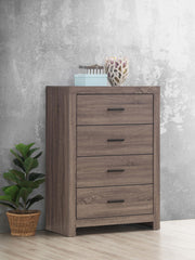 Brantford 4-drawer Bedroom Chest Barrel Oak - 207045