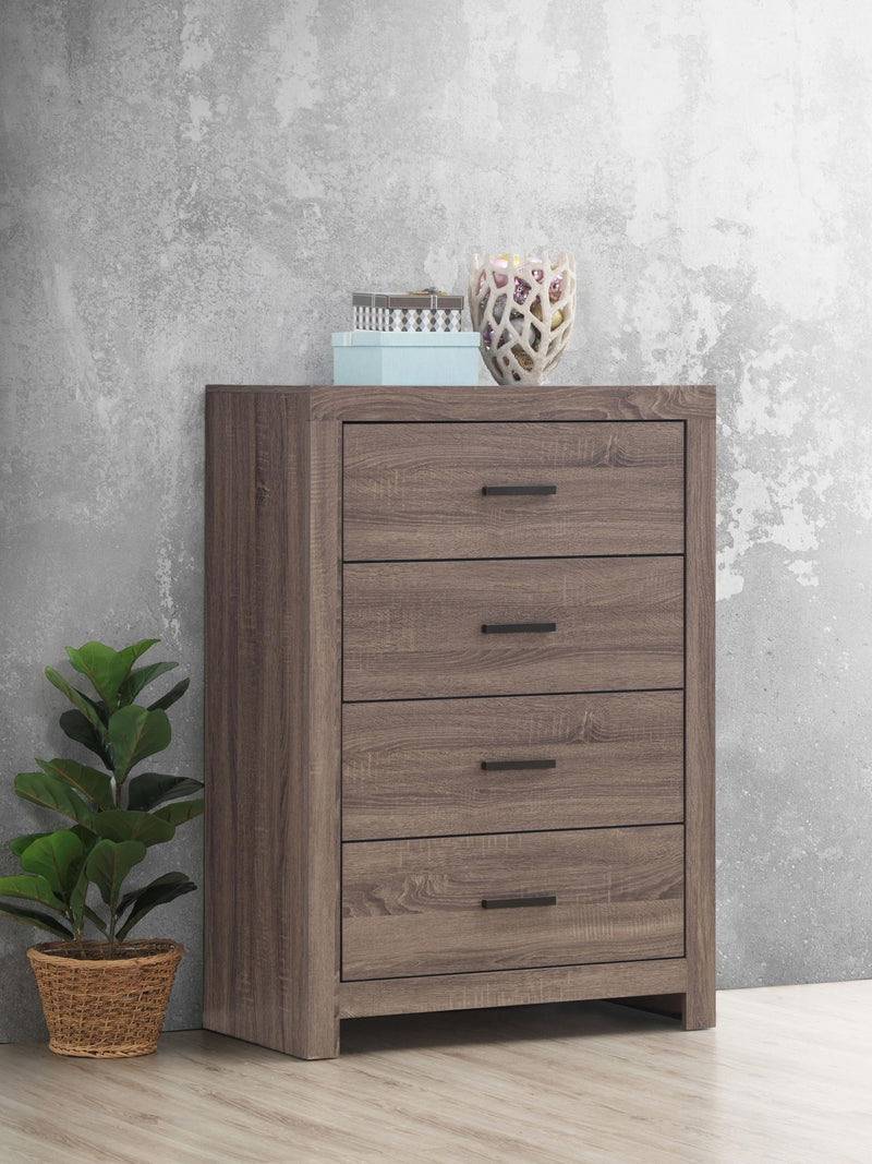 Brantford 4-drawer Bedroom Chest Barrel Oak - 207045