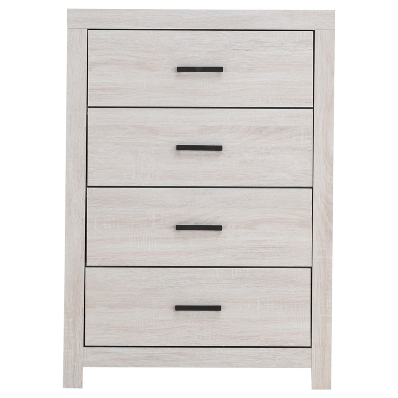 Brantford 4-drawer Bedroom Chest Coastal White - 207055