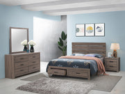Brantford 4-piece Eastern King Bedroom Set Barrel Oak - 207040KE-S4