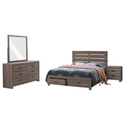 Brantford 4-piece Eastern King Bedroom Set Barrel Oak - 207040KE-S4