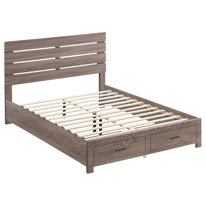 Brantford 4-piece Eastern King Bedroom Set Barrel Oak - 207040KE-S4