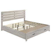 Brantford 4-piece Eastern King Bedroom Set Coastal White - 207050KE-S4
