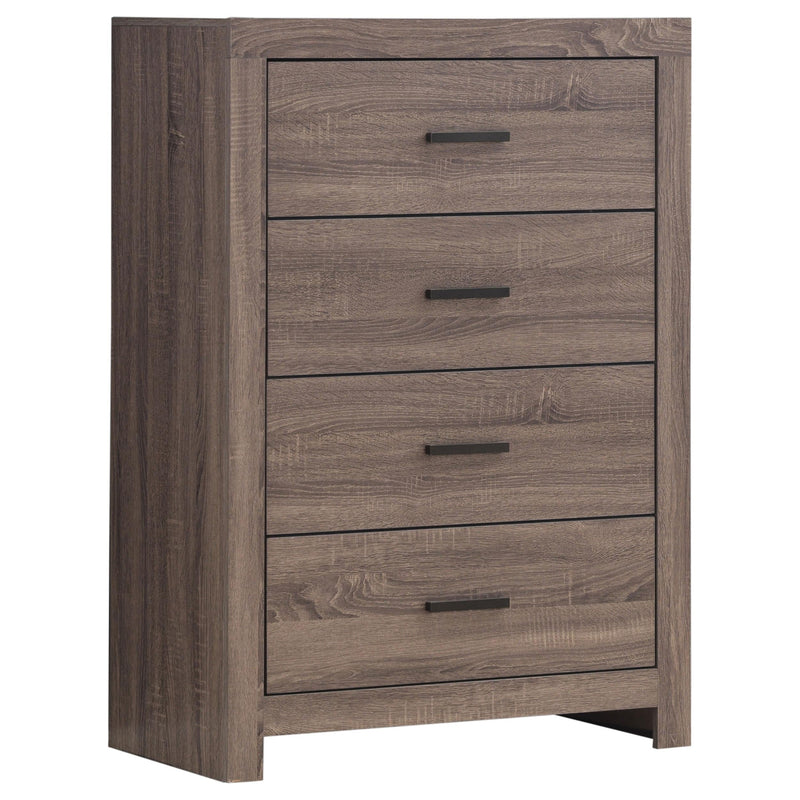 Brantford 5-piece Eastern King Bedroom Set Barrel Oak - 207040KE-S5