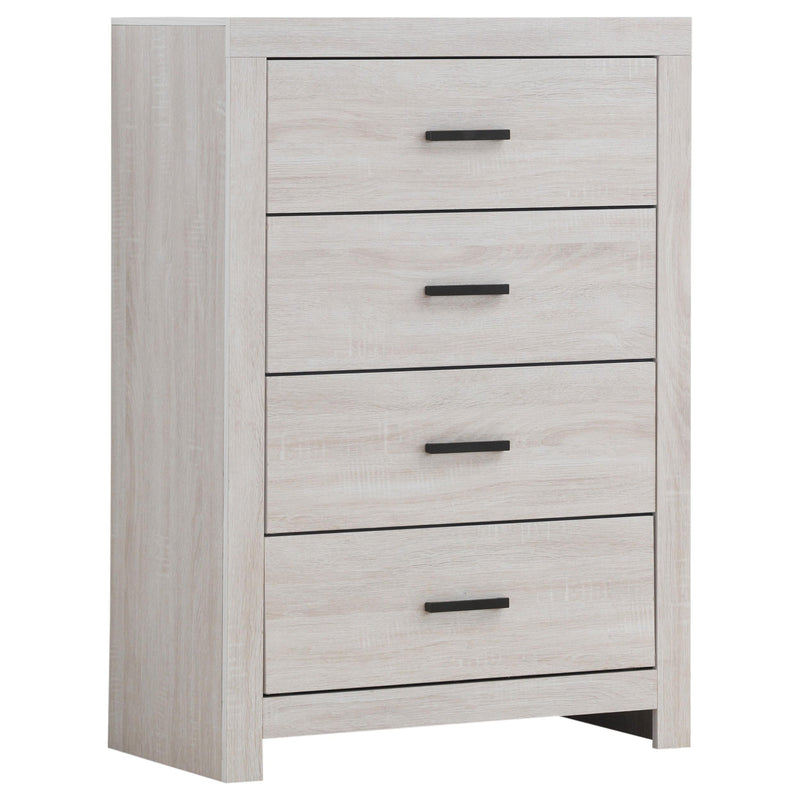 Brantford 5-piece Eastern King Bedroom Set Coastal White - 207050KE-S5
