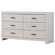 Brantford 6-drawer Dresser Coastal White - 207053