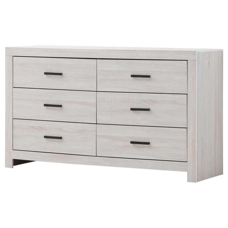 Brantford 6-drawer Dresser Coastal White - 207053
