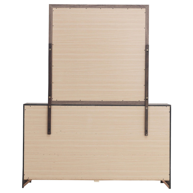 Brantford 6-drawer Dresser with Mirror Barrel Oak - 207043M