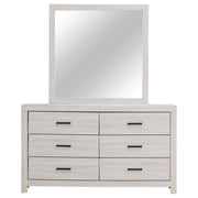 Brantford 6-drawer Dresser with Mirror Coastal White - 207053M