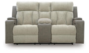 Branthorpe Sisal Power Reclining Loveseat with Console - PC6320418