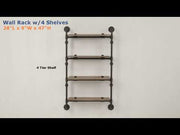 Brantley Wall Rack W/4 Shelves - AC00737
