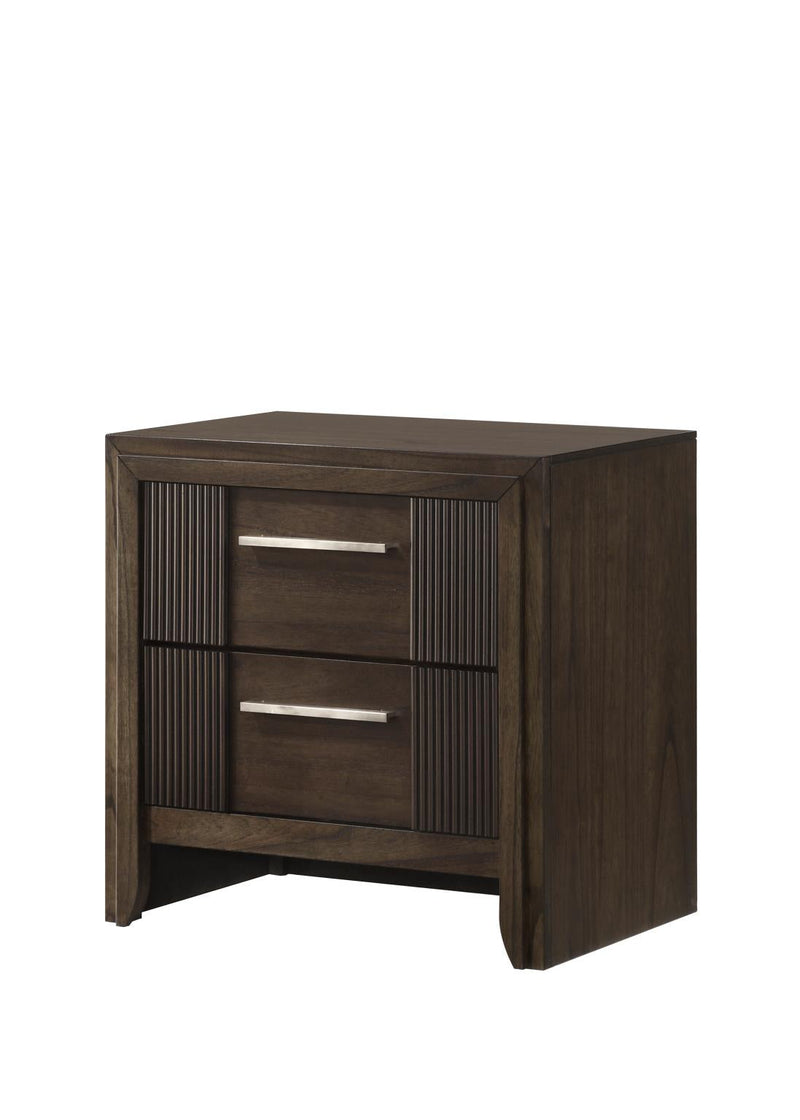 Branx - 2 Drawers Brown Nightstand - B310-N