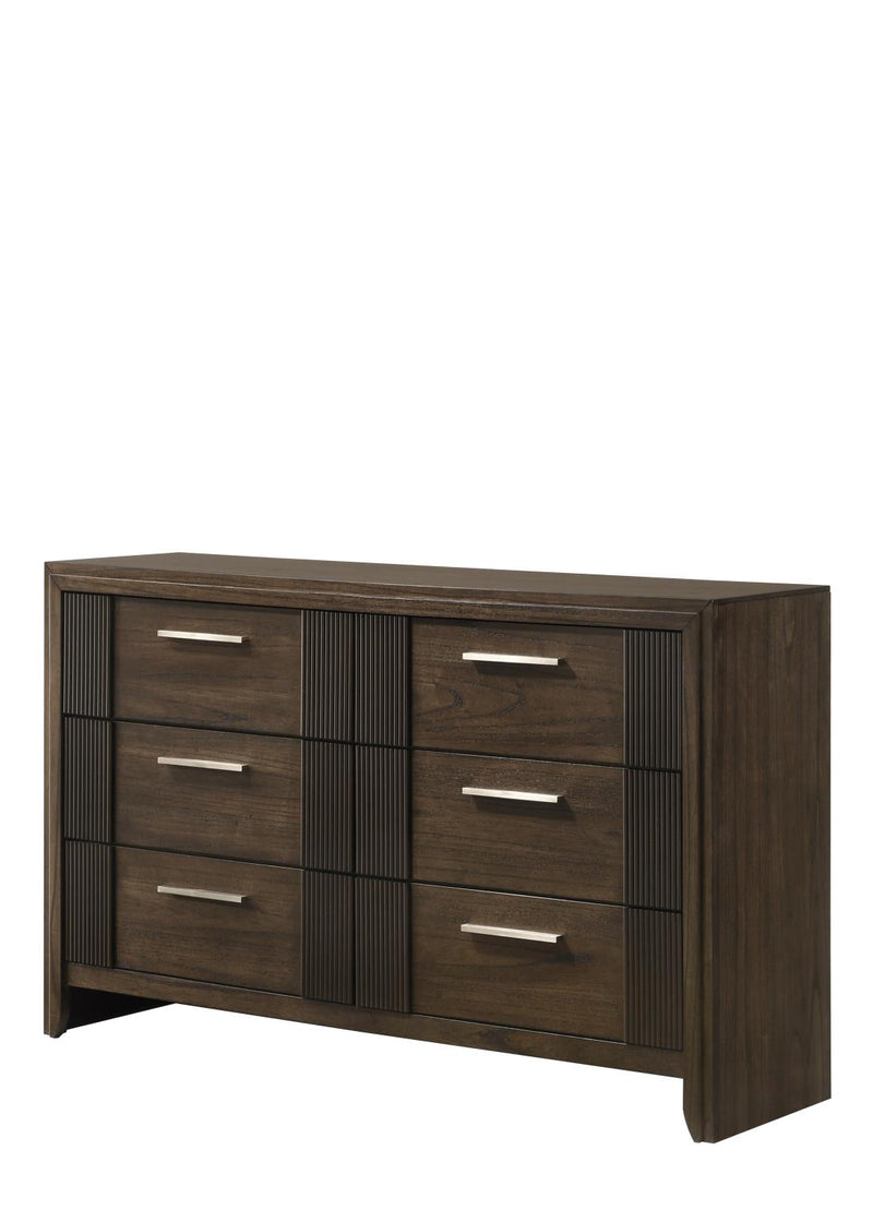 Branx - 6 Drawers Brown Dresser - B310-D