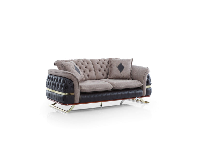 Bravo 3-pieces (Sofa & Loveseat & Chair) Livingroom Set Brown in Brown - 101-BRA-ZENV-321