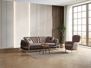 Bravo Chair Brown in Brown - 101-BRA-ZENV-B