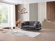 Bravo Convertible Loveseat Black in Black - 101-BRA-ZENA-2