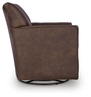 Braydunn Espresso Brown Swivel Glider Accent Chair - A3000820
