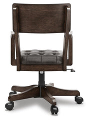 Breckington Dark Brown Home Office Desk Chair - H556-01A
