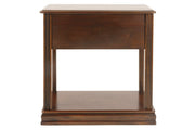 Breegin Brown Chairside End Table - Lara FurnitureEnd Table Chair Side