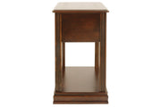 Breegin Brown Chairside End Table - Lara FurnitureEnd Table Chair Side