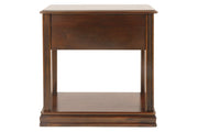 Breegin Brown Chairside End Table - Lara FurnitureEnd Table Chair Side