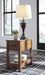 Breegin Brown Chairside End Table - Gate FurnitureEnd Table Chair Side