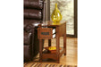 Breegin Brown Chairside End Table - Gate FurnitureEnd Table Chair Side