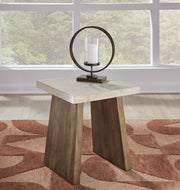 Brendalhouse Coffee Table with 1 End Table in Light Brown - PKG022050