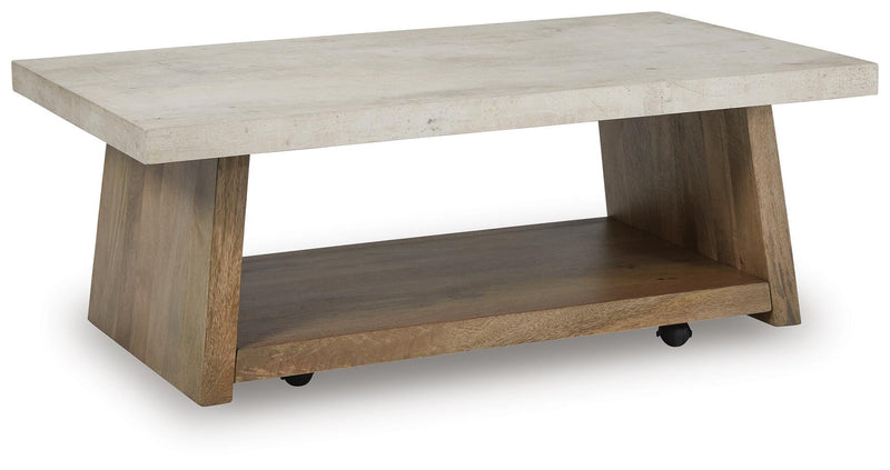 Brendalhouse Light Brown Coffee Table - T642-1