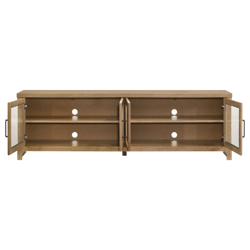 Brenham 79-inch 4-door TV Stand Media Console Washed Oak - 720130