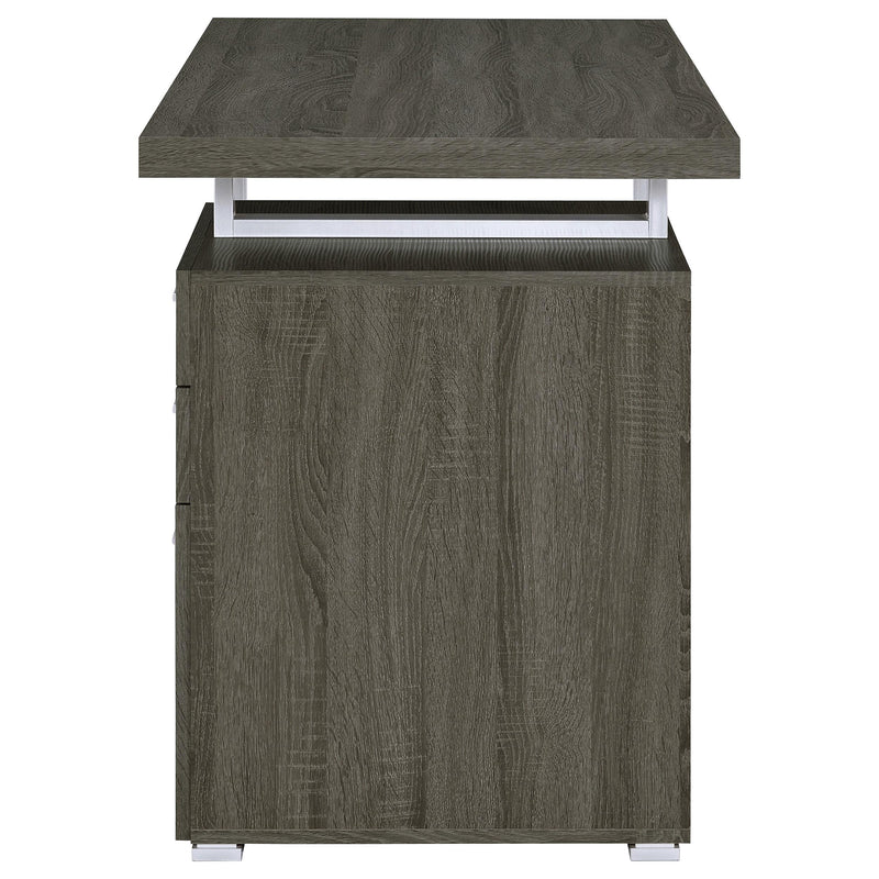 Brennan 47-inch 3-drawer Office Computer Desk Weathered Grey - 800520
