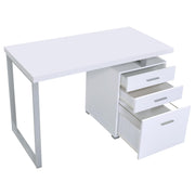 Brennan 47-inch 3-drawer Office Computer Desk White - 800325