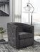 Brentlow Distressed Black Accent Chair - Gate FurnitureAccent Chair