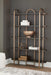 Brentmour Brown/Gold Finish Bookcase - A4000589
