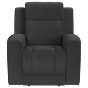 Brentwood 3-piece Upholstered Reclining Sofa Set Charcoal - 610284-S3