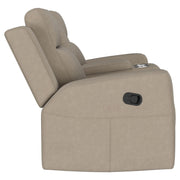 Brentwood Upholstered Motion Reclining Loveseat Taupe - 610282