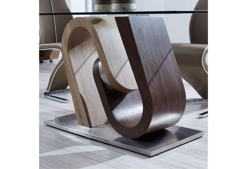 Brevard Dining Room Set (Oak and Walnut) - Lara FurnitureDining Room Set