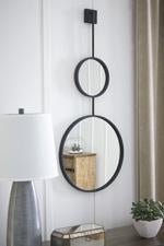 Brewer Black Accent Mirror - Lara FurnitureOther Products