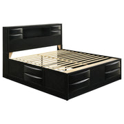 Briana 4-piece Eastern King Bedroom Set Black - 202701KE-S4