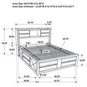 Briana 4-piece Queen Bedroom Set Black - 202701Q-S4