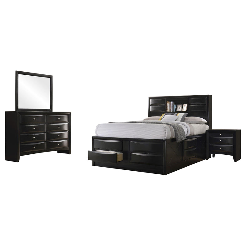 Briana 4-piece Queen Bedroom Set Black - 202701Q-S4